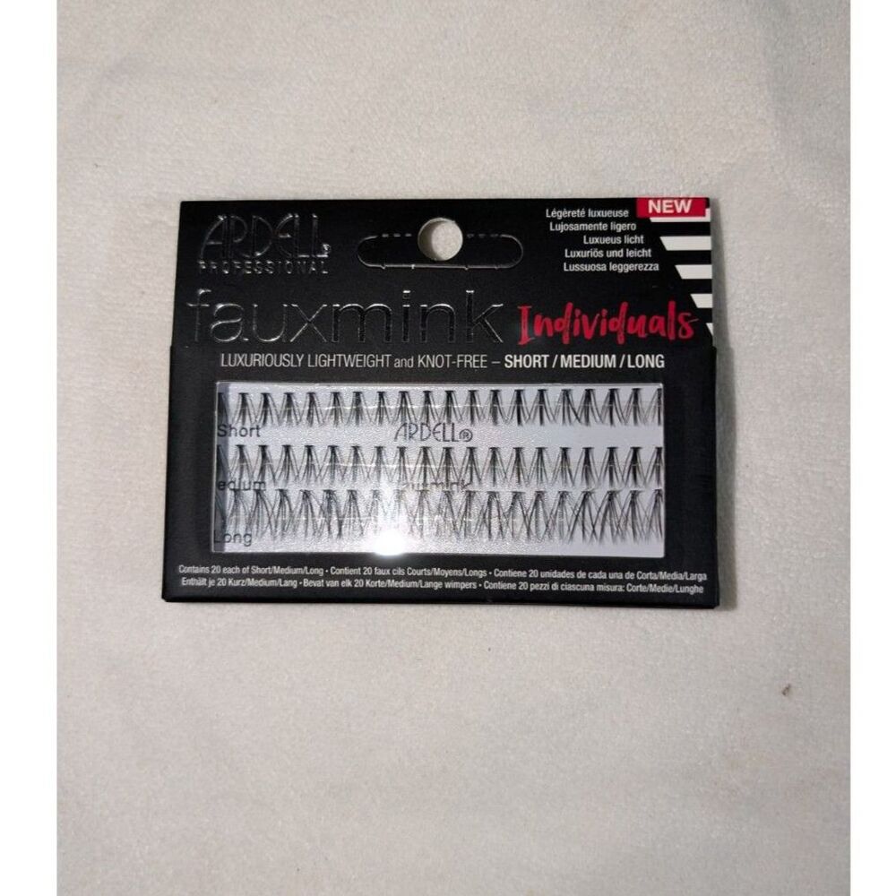 Ardell Faux Mink Individuals Lashes - Knot-Free Combo Pack Short Medium Long
